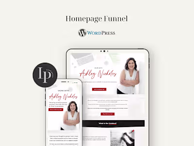 Homepage Funnel Build for Online Business Manager