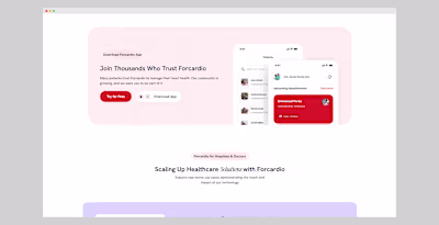 Forcardio | Heart Disease Monitoring App.