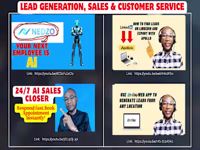 Virtual Assistance: Lead Gen, Sales, Customer Rep, CRMs