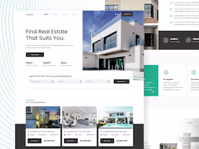 Real Estate Landing Page and Mobile App