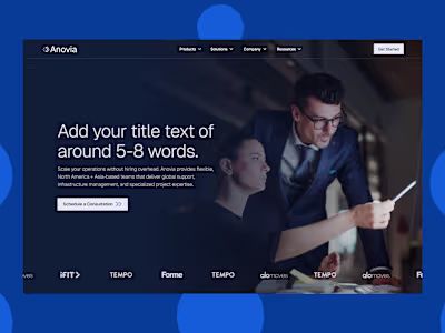 Anovia — Enterprise Services, Simplified