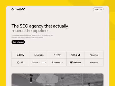 GrowthX Landing Page Design