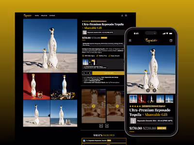 Esquisito Tequila Landing Page