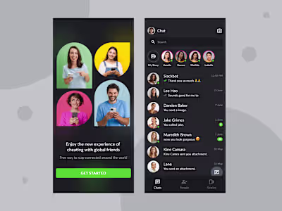 Messenger Mobile App Design.