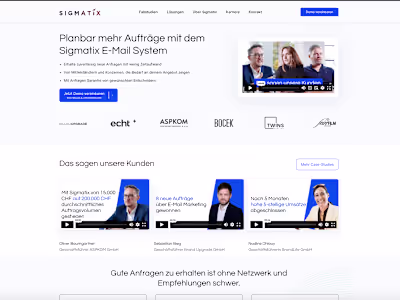 Sigmatix - Created a professional and modern website 