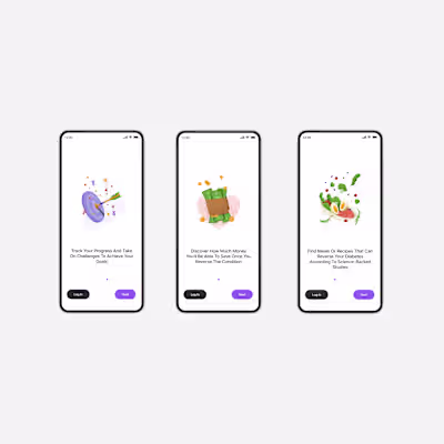 Healthy Food Mobile App Design
