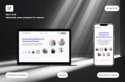 NEXT STEP. Career mentorship program for veterans :: Behance