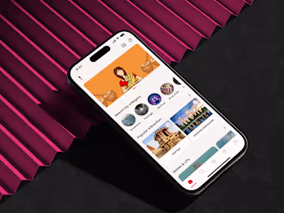 Redesigning the Incredible India Mobile App