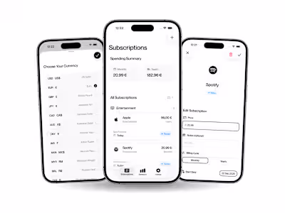 Kelo Subscription and Finance Manager Development