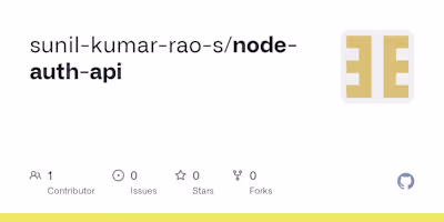 Node.js Auth API Development