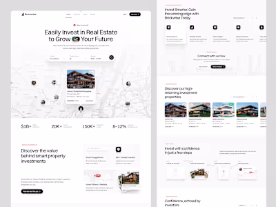 Real Estate Home Page Design 🏡 We’re excited to share our l...