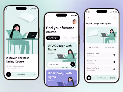 Learnify – Online Learning Mobile App UI