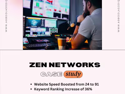 Revamped Website for Zen Networks & SEO