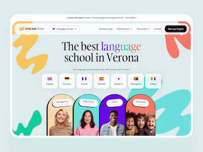 Language School Landing Page