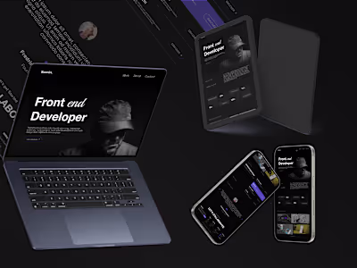 Portfolio Website - Landing Page by Samin Joy on Dribbble