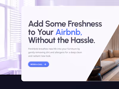 Freshbnb landing page