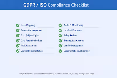 Actionable GDPR Compliance Checklist for
