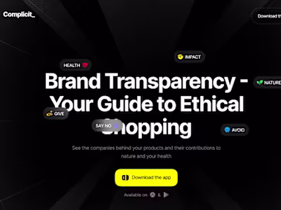 Complicit – Ethical Shopping Assistant