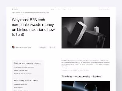 Digital marketing agency website design