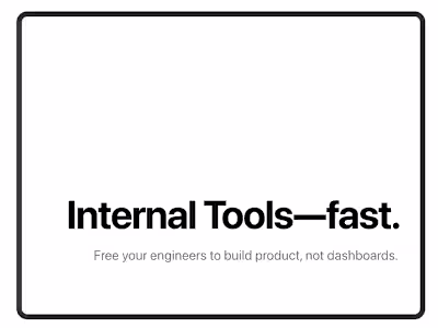 Online Tooling – Internal Tools Agency for Startups