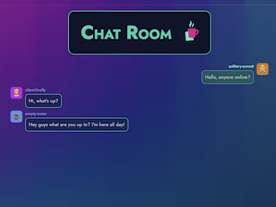 Chat Room App for Web and Mobile