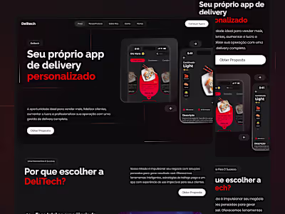 Delitech – Landing Page