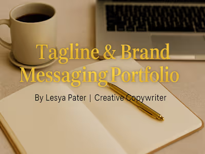 Turning ideas into words that speak, shine, and sell. 💛 Tak...