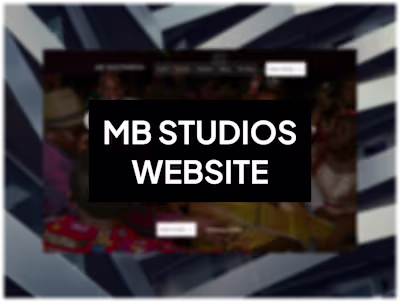 MB Studios Website Design