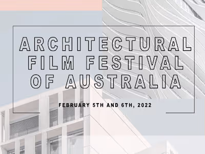 Architectural Film Festival: A Proposal