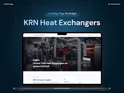 KRN Heat Exchanger - Website Redesign