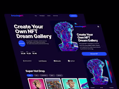 AmazingNFT Landing Page Build With Webflow