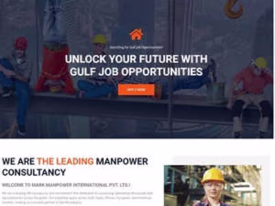 Design and Development of MarkManpower.in – A Manpower Company