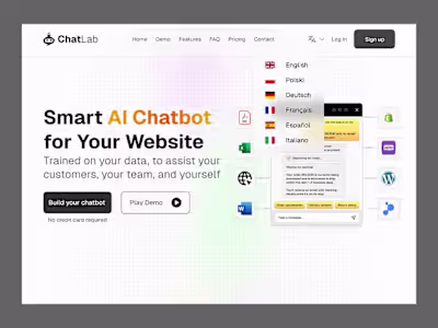 Redesign of Chatlab website