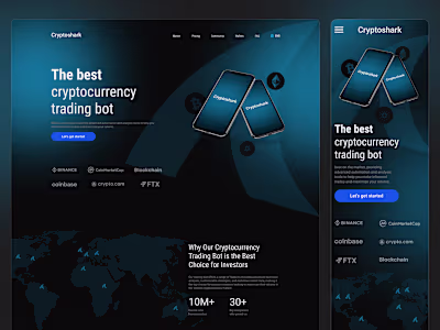 Cryptocurrency bot - Web design