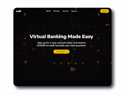 The Cedi Bank website