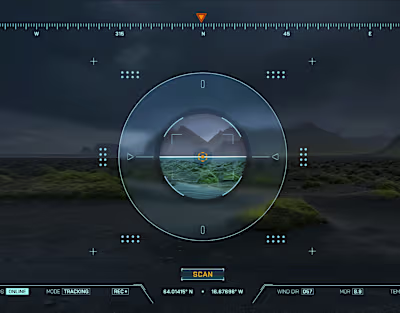 RETICLE HUD ( Rive interactive)