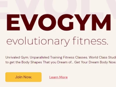 Web Dev & Design: EVOGYM (Gym Website)