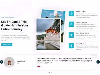 Sri Lanka Trip Guide Website Development Project
