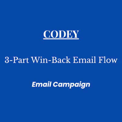 Codey: Win-Back Email Flow