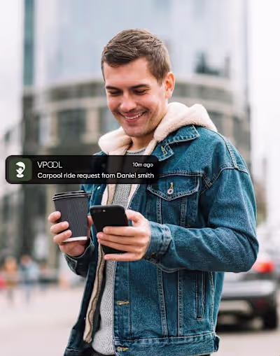 Vpool Branding & UI App design A carpooling platform built t...