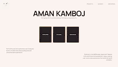 Aman Kamboj | Portfolio