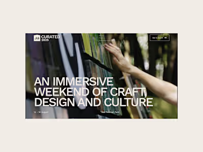 Jia CURATED — Web Design & Webflow Development