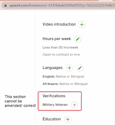 Demo for a bug found on the Upwork website