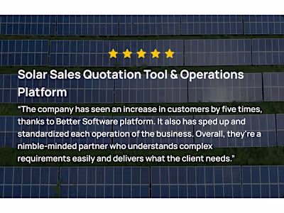 Solar Quotation and CRM System