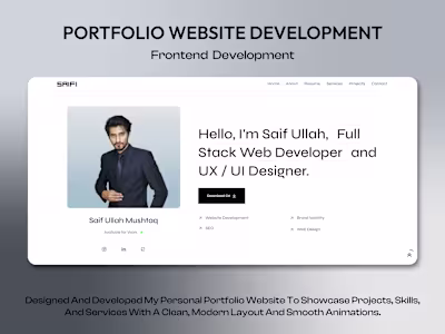 Portfolio Website - Design & Development 