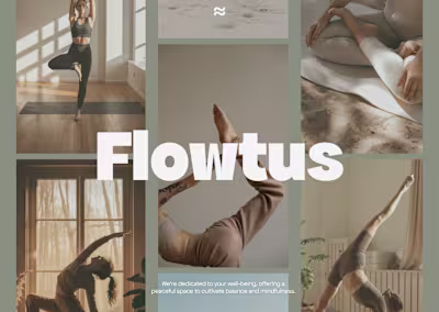 Flowtus – Elegant Webflow Design for Yoga & Wellness Brands