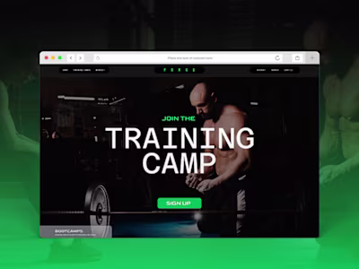 Forge Ui Landing Page Design