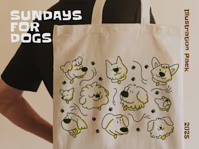 Sundays For Dogs - Petcare Product Illustrations