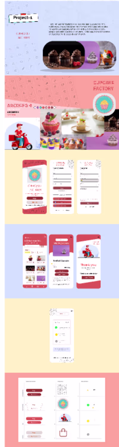 CupCake Factory - App Interface