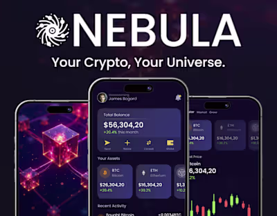 Nebula Crypto Wallet Mobile App
